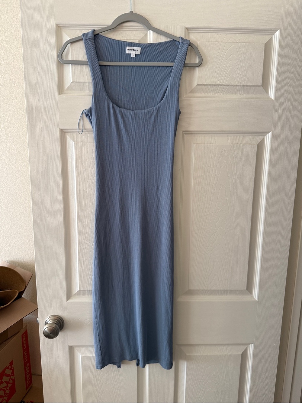 Superdown Open Back Knit Midi Dress
